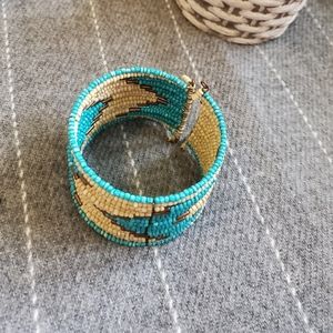 Decree - Beaded cuff-style bracelet